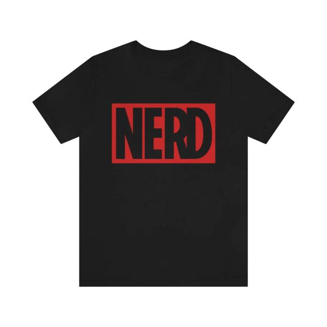 AlL Things Nerd Podcast: NERD Black Text T-shirt
